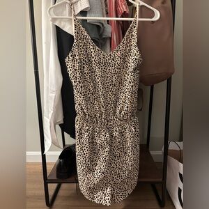 Pink Lily cheetah print romper